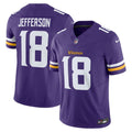 Minnesota Vikings Justin Jefferson Nike Purple Vapor F.U.S.E. Limited Jersey product image 1, provided for visual reference