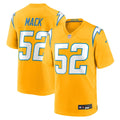 Los Angeles Chargers Khalil Mack Nike Gold Alternate Charger Power Game Player Jersey product image 1, provided for visual