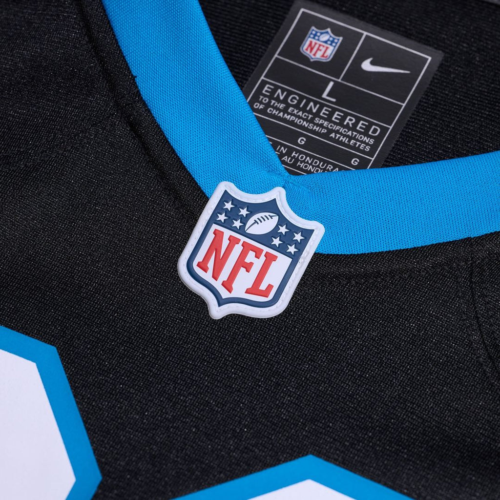 Carolina Panthers Ja'Tavion Sanders Nike Black Game Jersey product image 4, provided for visual reference and product detail