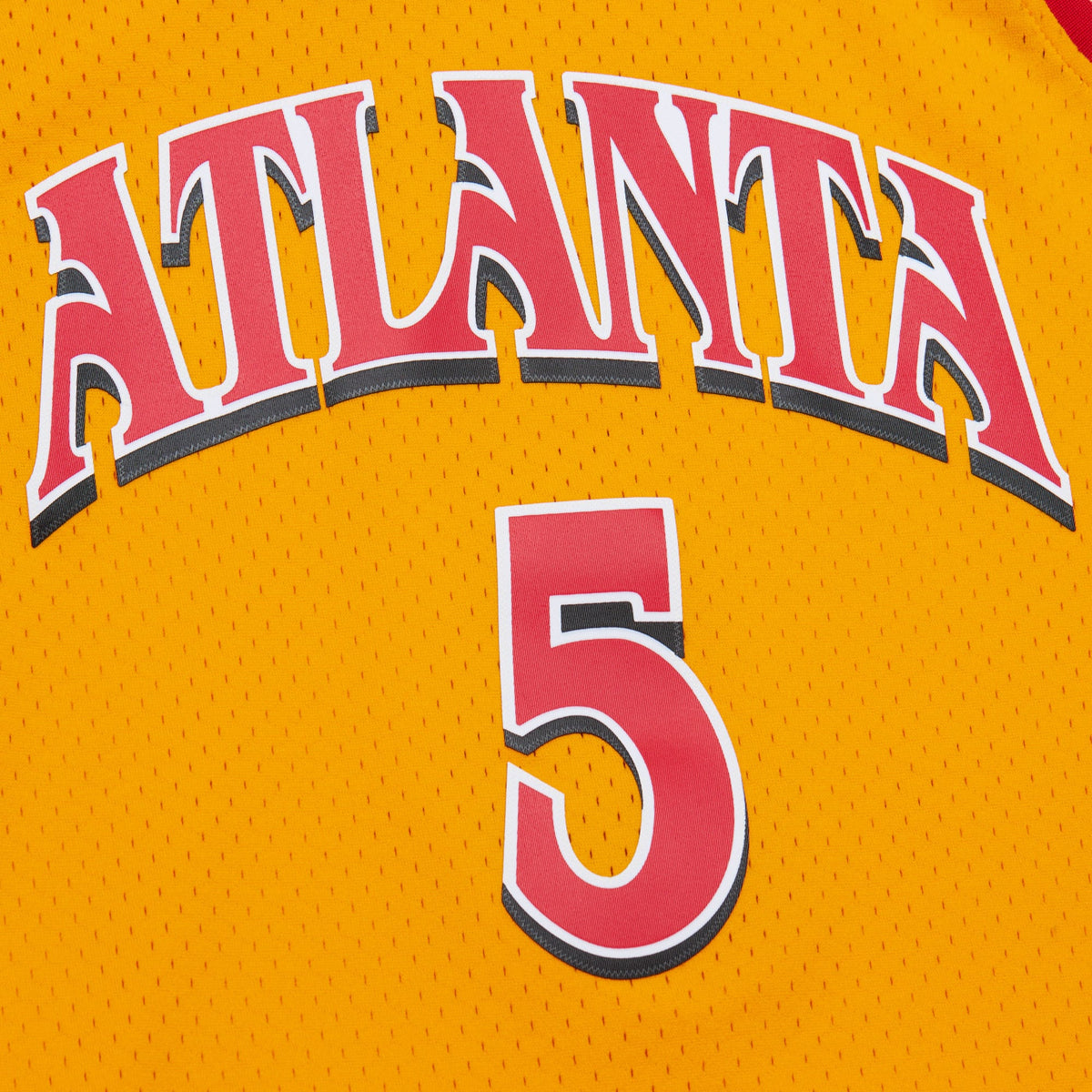 Atlanta Hawks Mitchell & Ness Josh Smith 2004 Alternate Authentic Jersey - Yellow product image 5, provided for visual