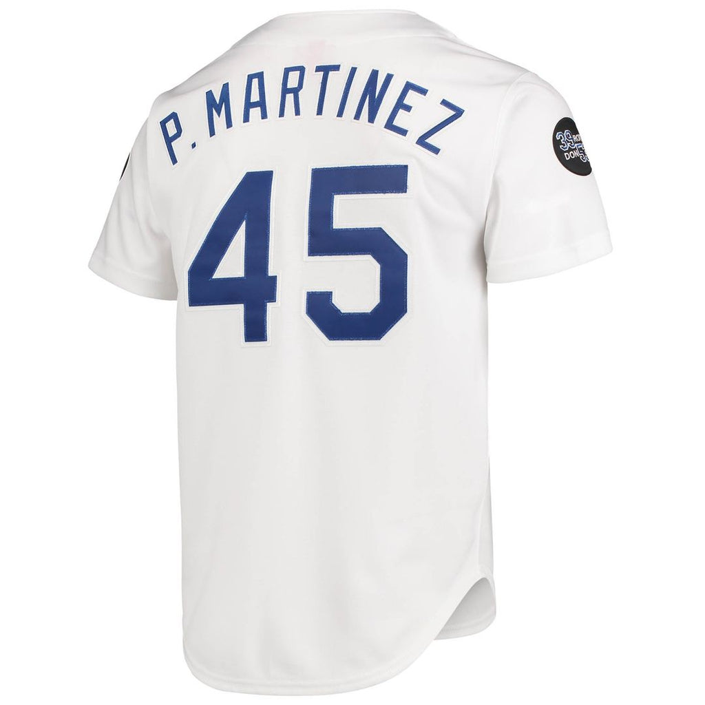 Los Angeles Dodgers Pedro Martinez Mitchell & Ness White 1993 Cooperstown Collection Home Authentic Jersey product image 3,