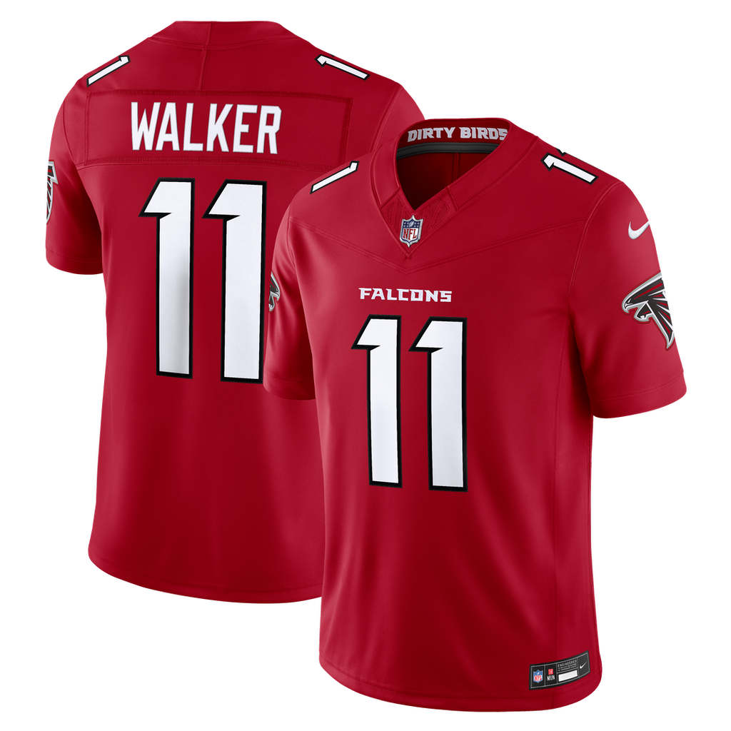 Atlanta Falcons Jalon Walker Nike Red Team Vapor F.U.S.E. Stitched Limited Jersey product image 9, provided for visual