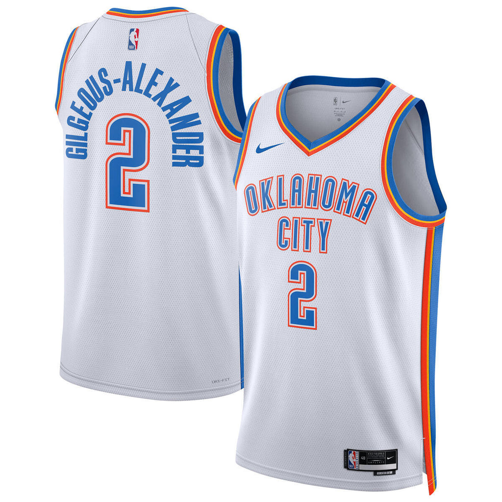 Oklahoma City Thunder Nike Association Swingman Jersey - Gilgeous-Alexander - Unisex product image 2, provided for visual