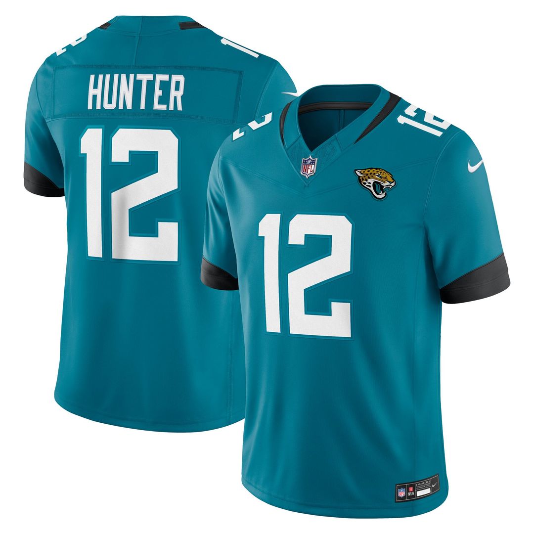 Jacksonville Jaguars Travis Hunter Nike Teal Team Vapor F.U.S.E. Stitched Limited Jersey product image 1, provided for