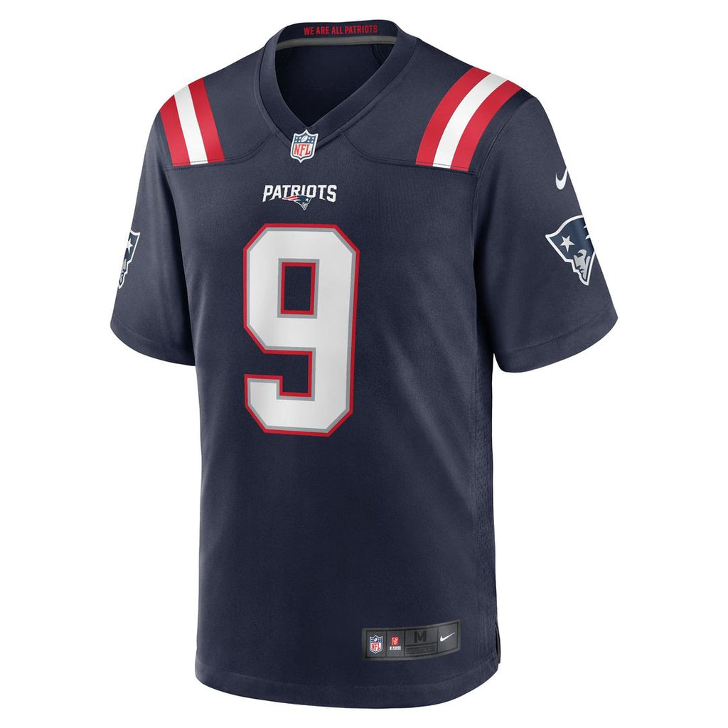 New England Patriots Kayshon Boutte Nike Navy Game Jersey product image 2, provided for visual reference and product detail