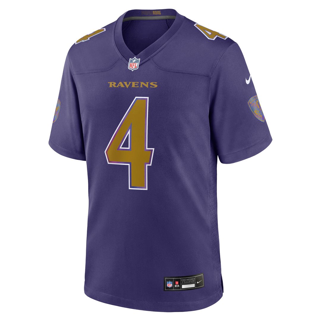Baltimore Ravens Zay Flowers Nike Purple Alternate Game Jersey product image 5, provided for visual reference and product