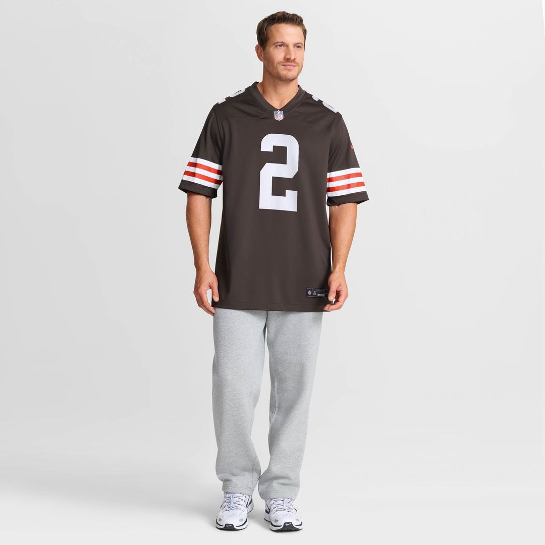 Cleveland Browns Shedeur Sanders Nike Brown Game Jersey product image 12, provided for visual reference and product detail