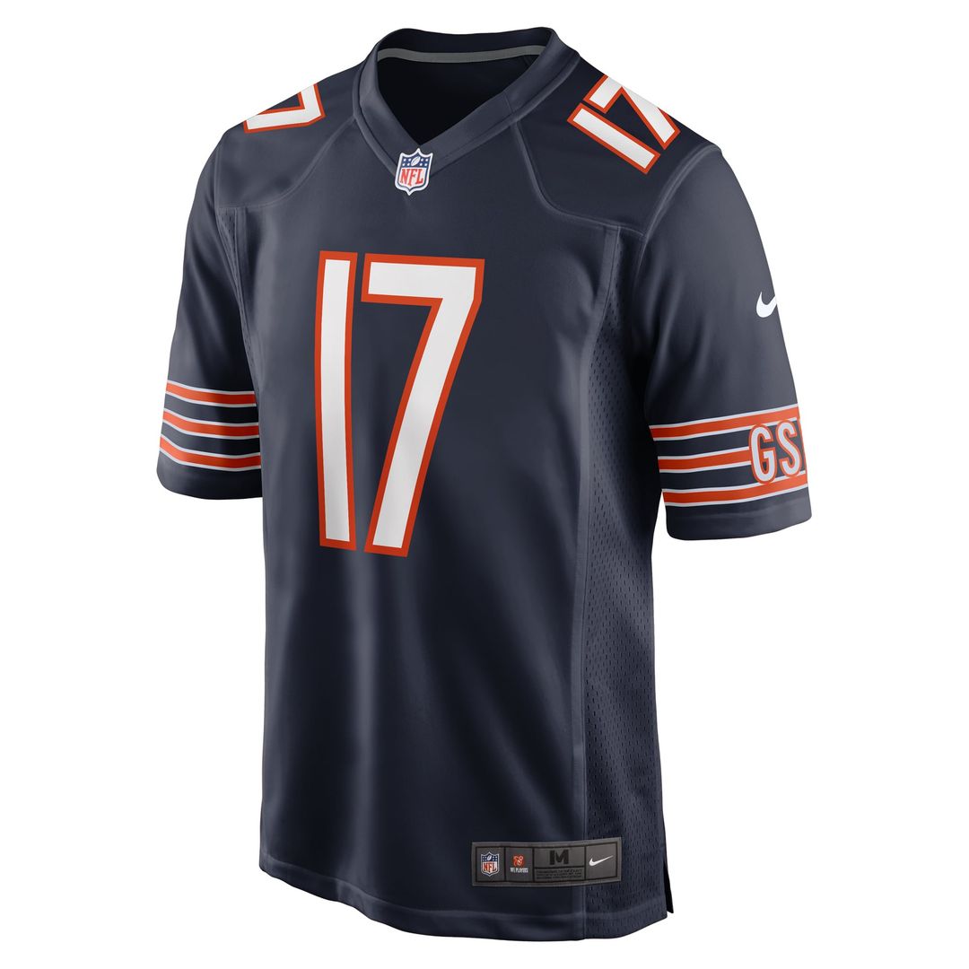 Chicago Bears Tyson Bagent Nike Navy Game Jersey product image 2, provided for visual reference and product detail review