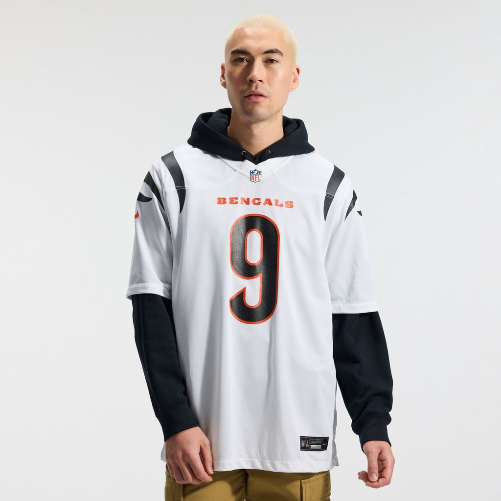 Cincinnati Bengals Joe Burrow Nike White Game Jersey product image 2, provided for visual reference and product detail review