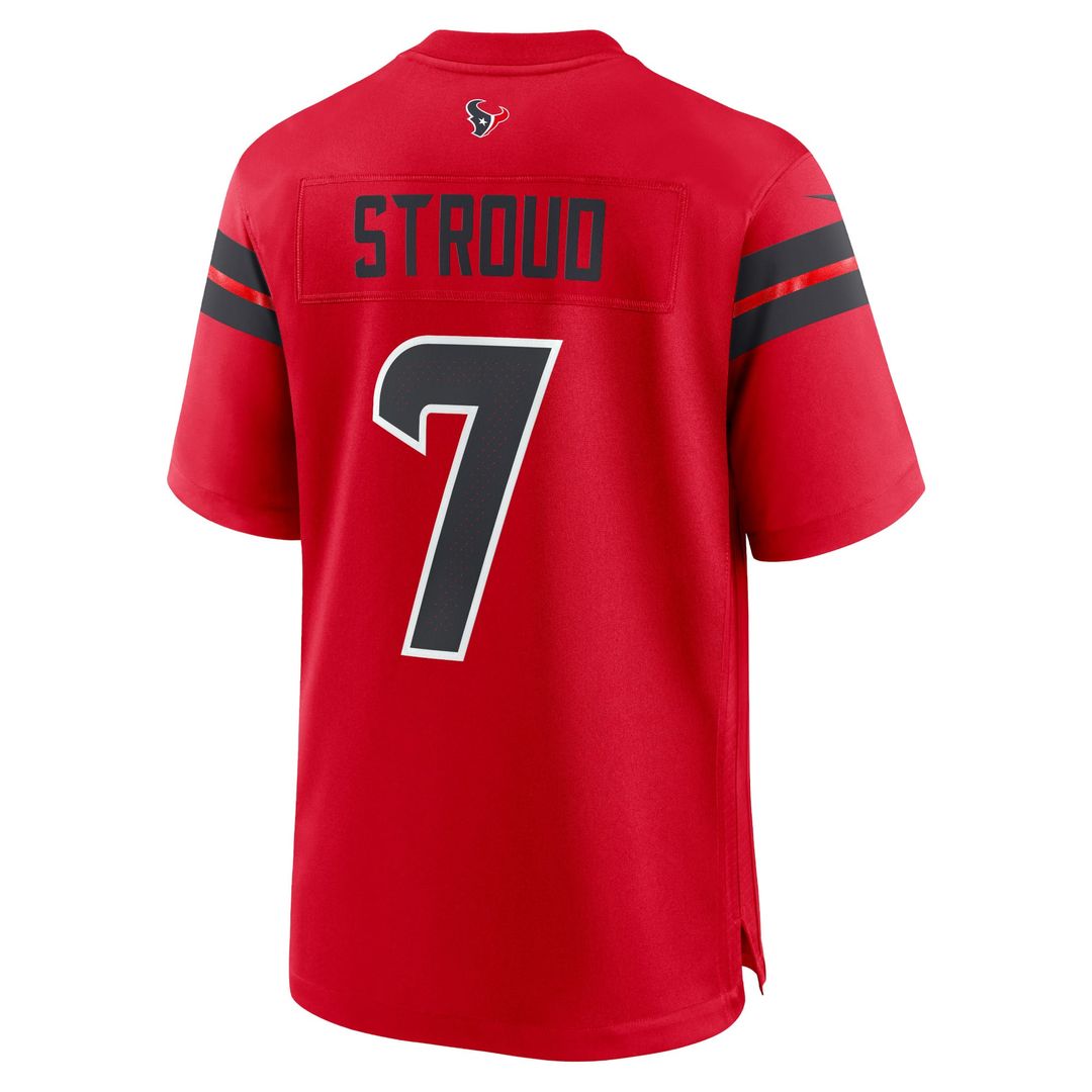 Houston Texans C.J. Stroud Nike Red Alternate Game Jersey product image 9, provided for visual reference and product detail