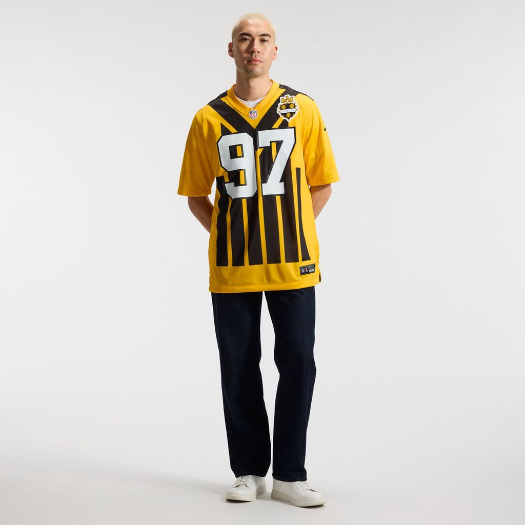 Pittsburgh Steelers Cameron Heyward Nike Gold Alternate 1933 Throwback Game Jersey product image 17, provided for visual