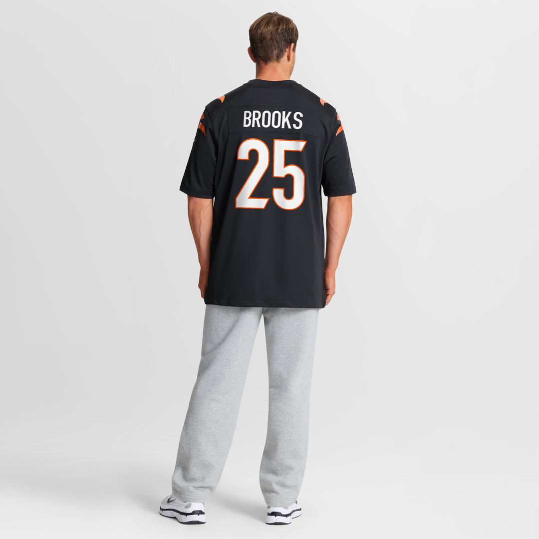 Cincinnati Bengals Tahj Brooks Nike Black Team Game Jersey product image 8, provided for visual reference and product detail