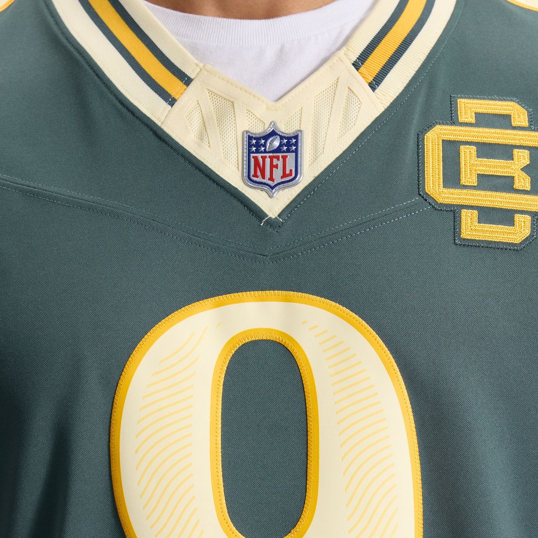 Green Bay Packers Christian Watson Nike Green 2026 Rivalries Collection Stitched Limited Jersey product image 10, provided