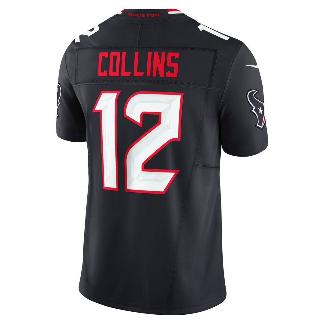 Houston Texans Nico Collins Nike Navy Team Vapor F.U.S.E. Limited Jersey product image 3, provided for visual reference and
