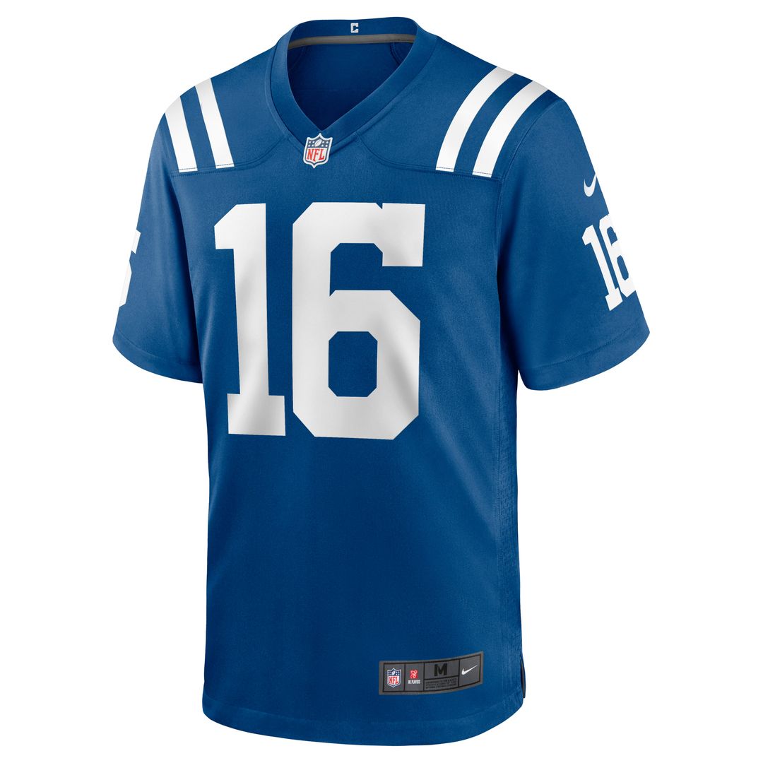 Indianapolis Colts Ashton Dulin Nike Royal Game Jersey product image 2, provided for visual reference and product detail
