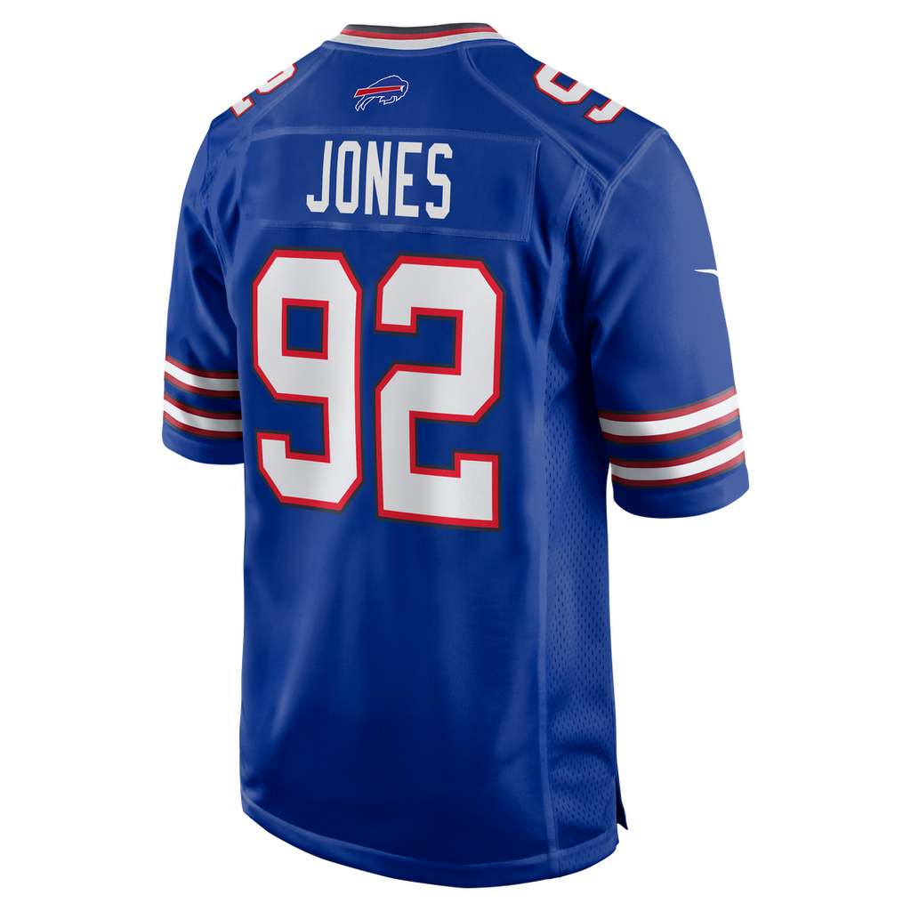 Buffalo Bills DaQuan Jones Nike Royal Game Player Jersey product image 3, provided for visual reference and product detail