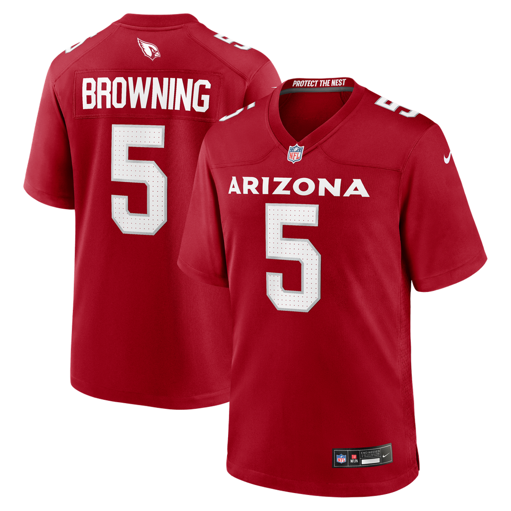 Arizona Cardinals Baron Browning Nike Cardinal Team Game Jersey product image 1, provided for visual reference and product
