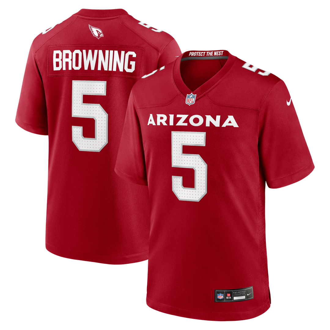 Arizona Cardinals Baron Browning Nike Cardinal Team Game Jersey product image 1, provided for visual reference and product