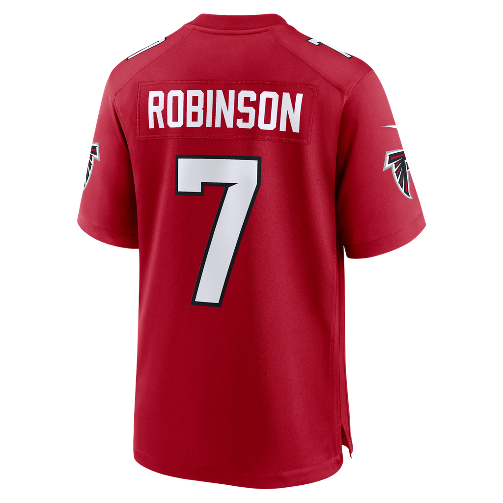 Atlanta Falcons Bijan Robinson Nike Red Game Jersey product image 7, provided for visual reference and product detail review