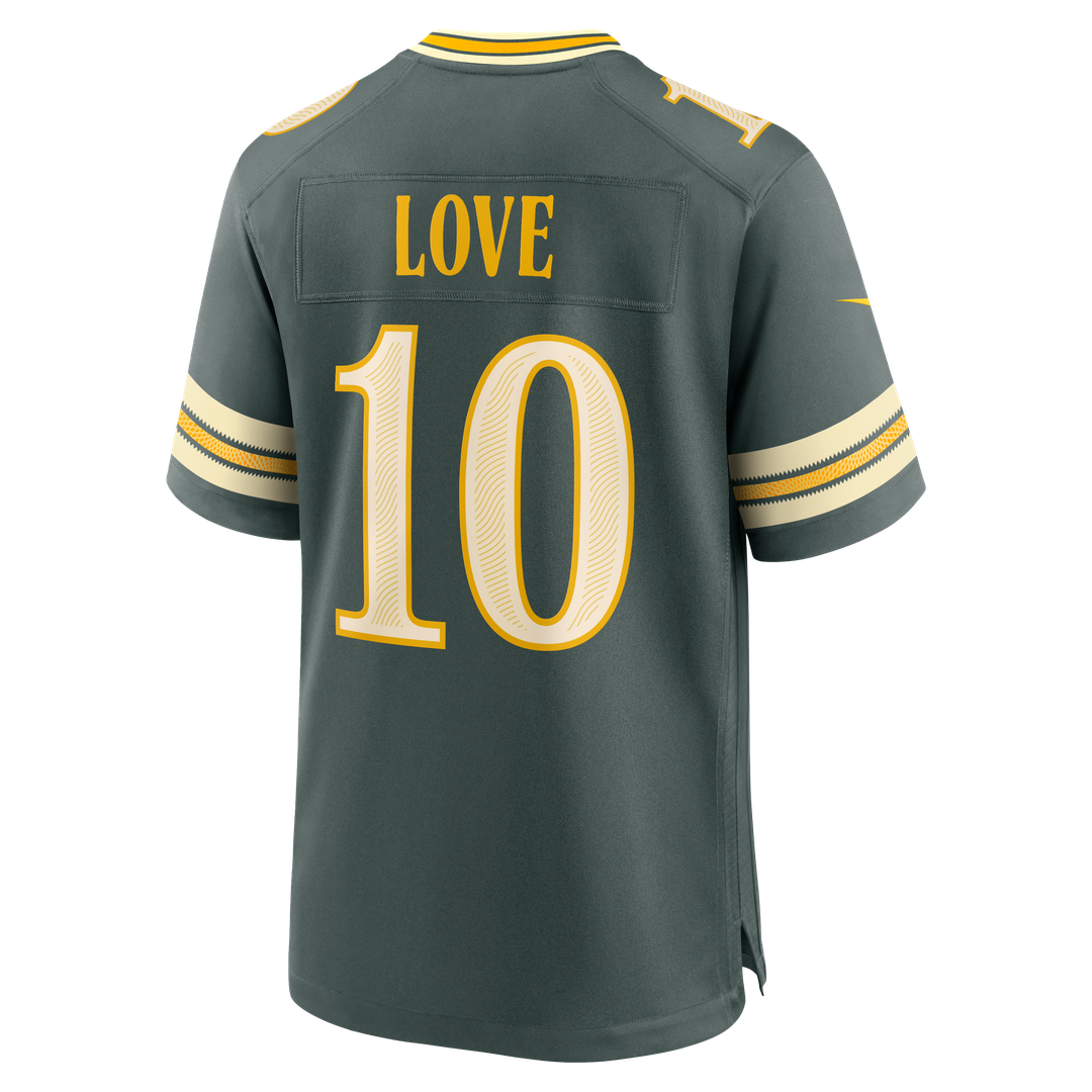 Green Bay Packers Jordan Love Nike Green 2026 Rivalries Collection Game Jersey product image 7, provided for visual