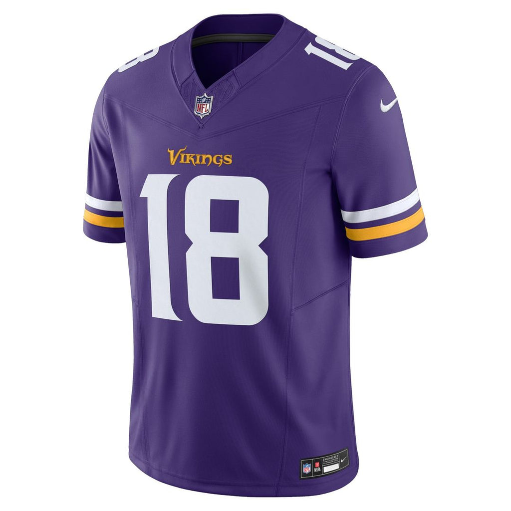 Minnesota Vikings Justin Jefferson Nike Purple Vapor F.U.S.E. Limited Jersey product image 2, provided for visual reference