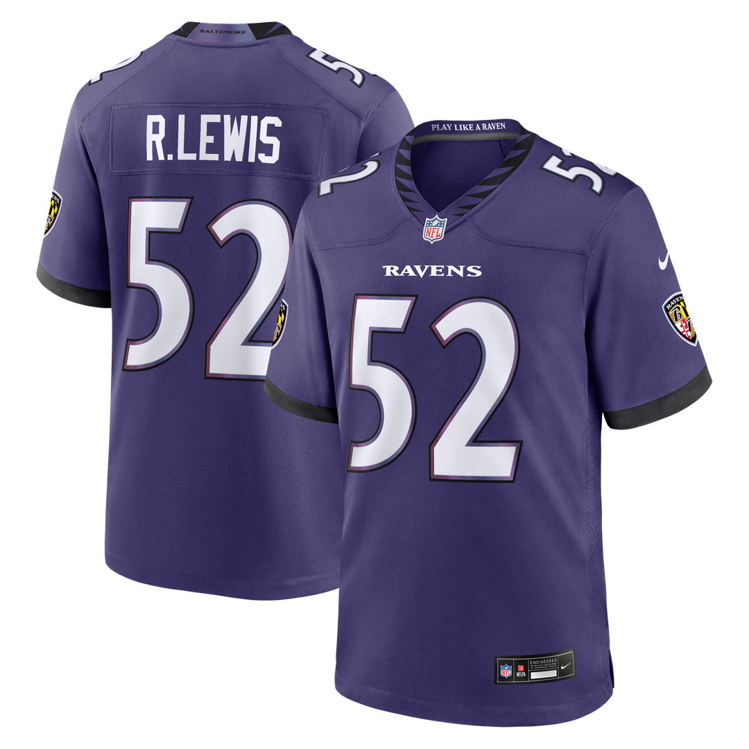 Baltimore Ravens Ray Lewis Nike Purple Team Retired Player Game Jersey product image 1, provided for visual reference and