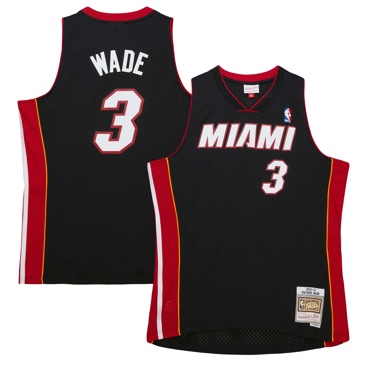 Miami Heat NBA Dwyane Wade 2012 Road Hardwood Classics Swingman Jersey By Mitchell & Ness product image 2, provided for