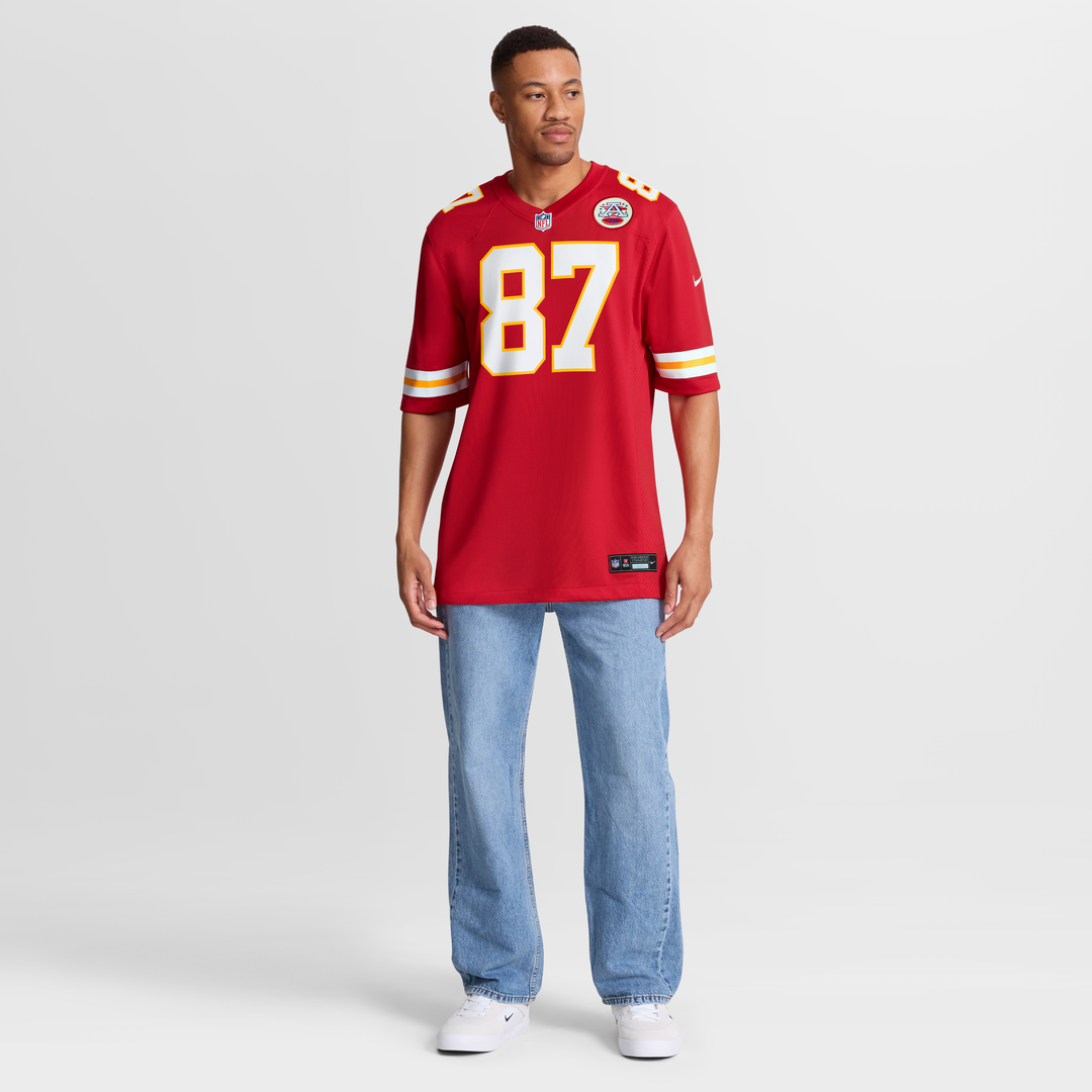 Kansas City Chiefs Travis Kelce Nike Red Game Jersey product image 7, provided for visual reference and product detail review