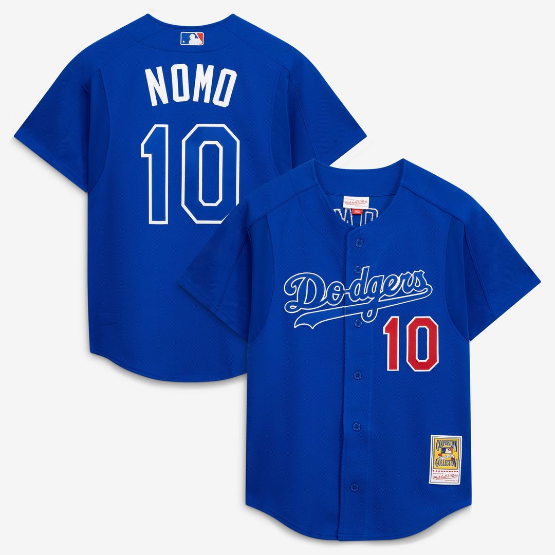 Los Angeles Dodgers Hideo Nomo Mitchell & Ness Royal Cooperstown Collection 2004 Batting Practice Jersey product image 1,
