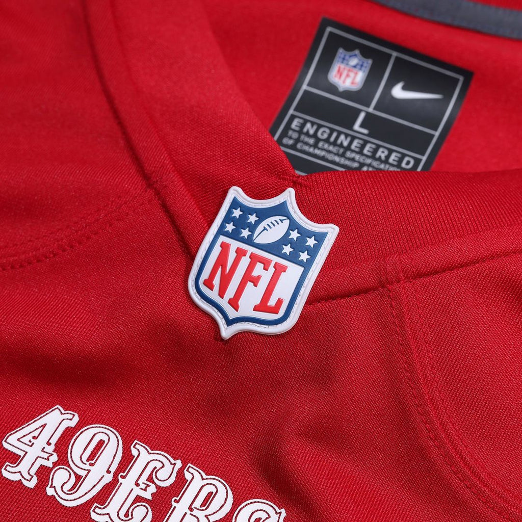 San Francisco 49ers Nick Bosa Nike Scarlet Team Game Jersey product image 4, provided for visual reference and product