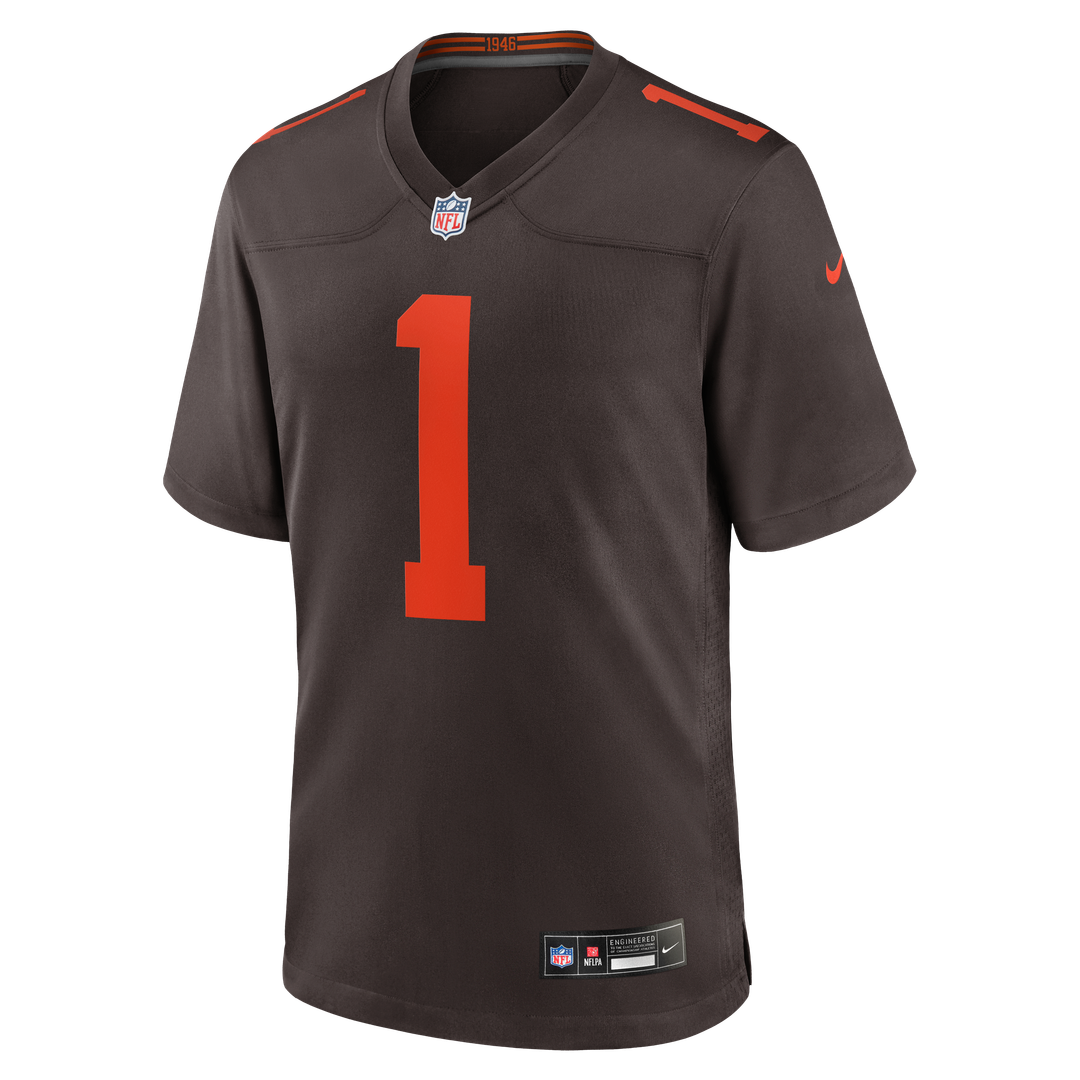 Cleveland Browns KC Concepcion Jr. Nike Brown Alternate Game Jersey product image 2, provided for visual reference and