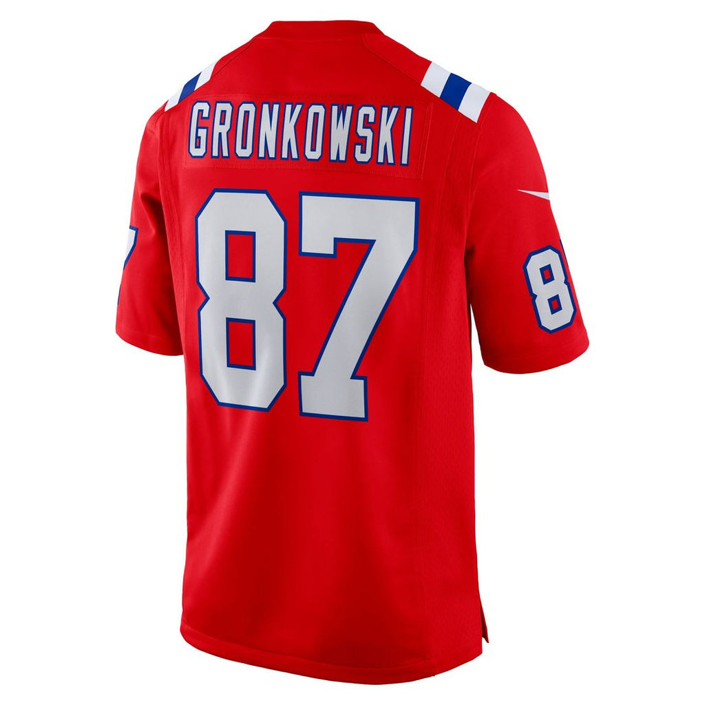 New England Patriots Rob Gronkowski Nike Red Alternate Retired Player Game Jersey product image 3, provided for visual