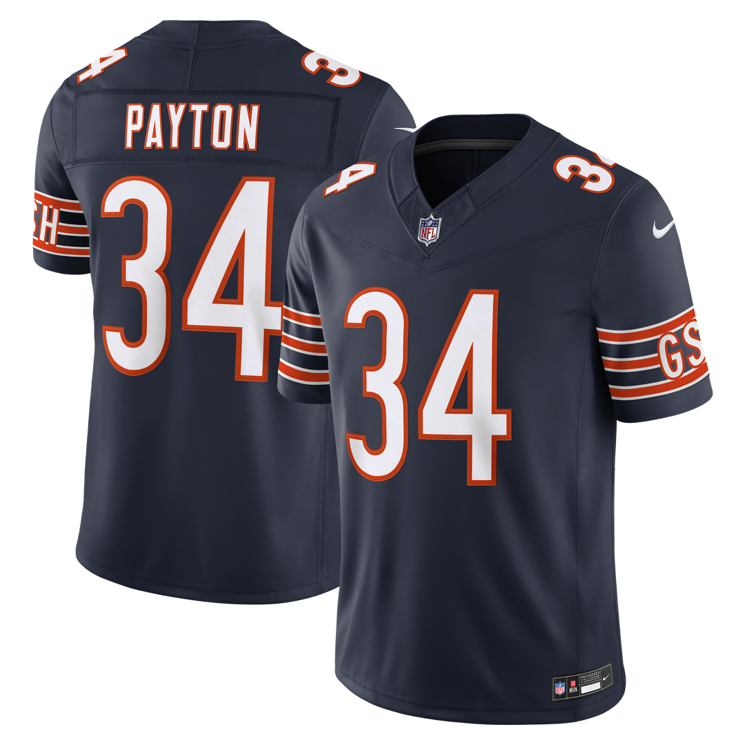Chicago Bears Walter Payton Nike Navy Vapor F.U.S.E. Stitched Retired Limited Jersey product image 1, provided for visual