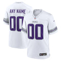 Minnesota Vikings Nike White Alternate Custom Game Jersey product image 1, provided for visual reference and product detail