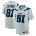 Detroit Lions Calvin Johnson Nike Silver 2026 Rivalries Collection Game Jersey product image 1, provided for visual