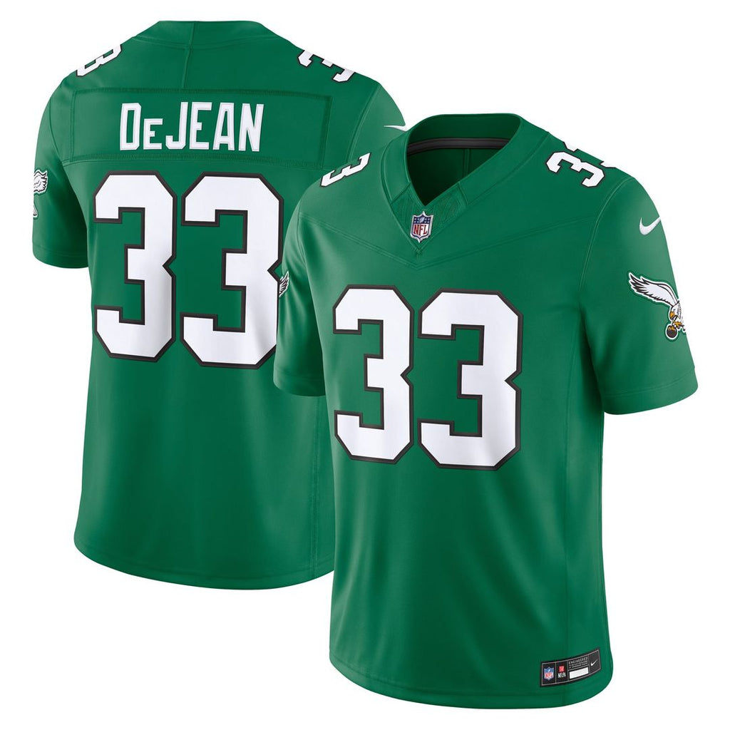 Philadelphia Eagles Cooper DeJean Nike White Vapor F.U.S.E. Stitched Limited Jersey product image 10, provided for visual