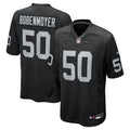 Las Vegas Raiders Jacob Bobenmoyer Nike Black Game Player Jersey product image 1, provided for visual reference and product