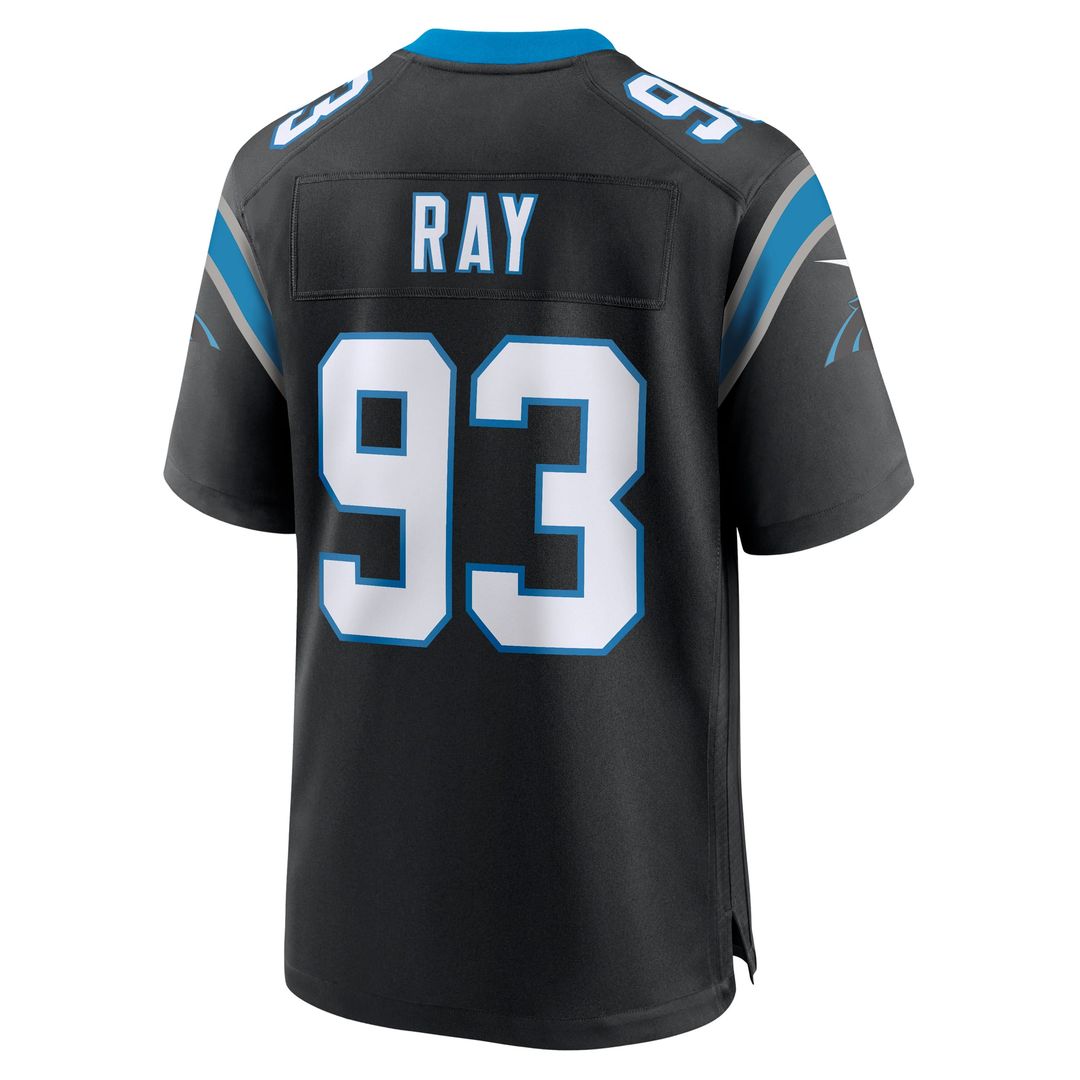 Carolina Panthers LaBryan Ray Nike Black Team Game Jersey product image 3, provided for visual reference and product detail