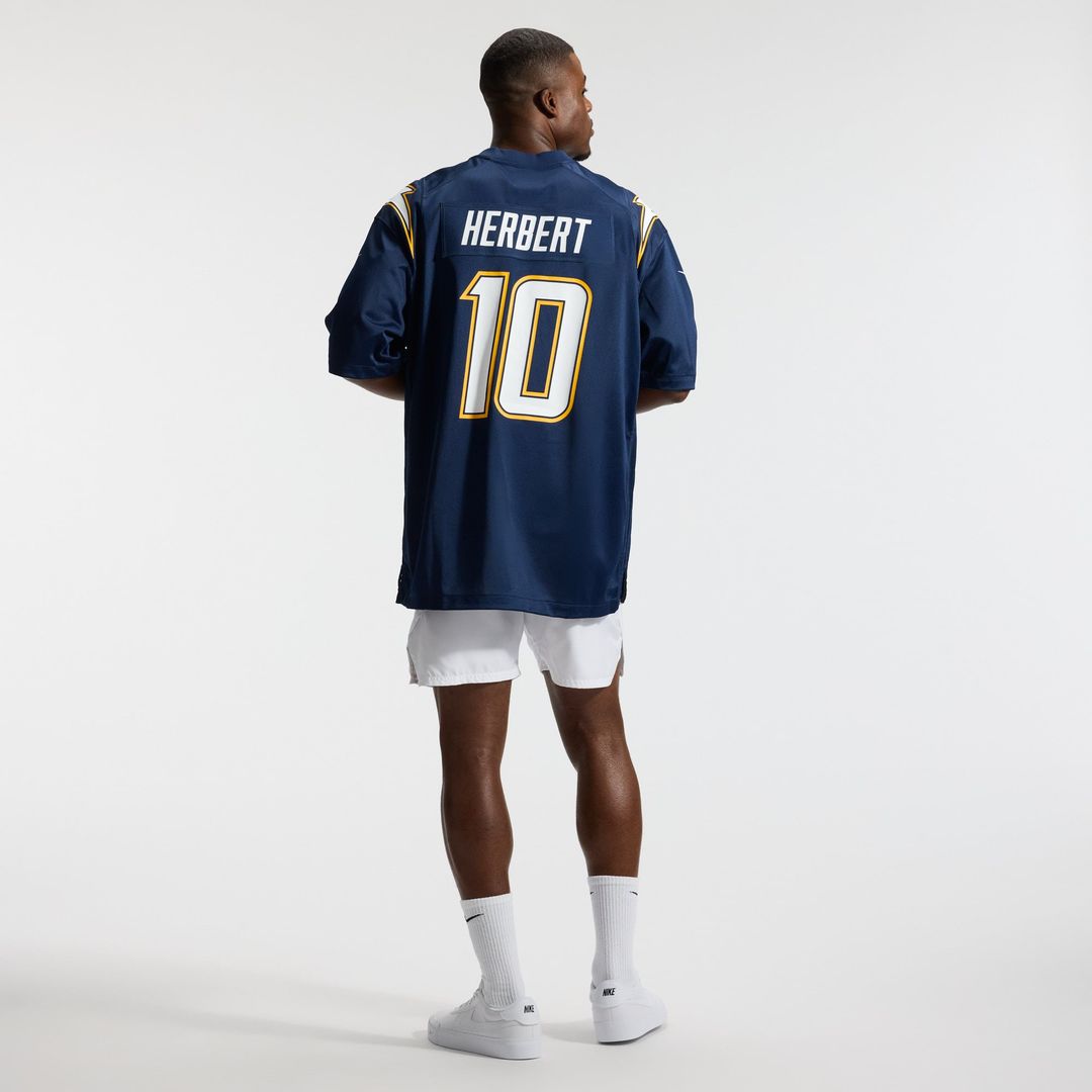 Los Angeles Chargers Justin Herbert Nike Powder Blue Player Game Jersey product image 31, provided for visual reference and