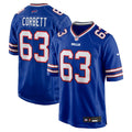 Buffalo Bills Austin Corbett Nike Royal Team Game Jersey product image 1, provided for visual reference and product detail