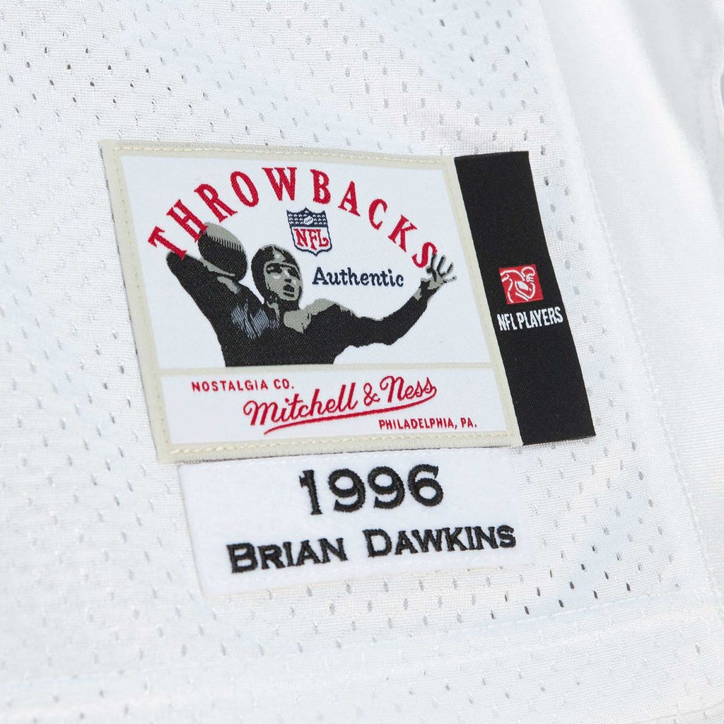 Philadelphia Eagles 1996 Brian Dawkins Mitchell & Ness White Authentic Throwback Retired Player Jersey product image 10,