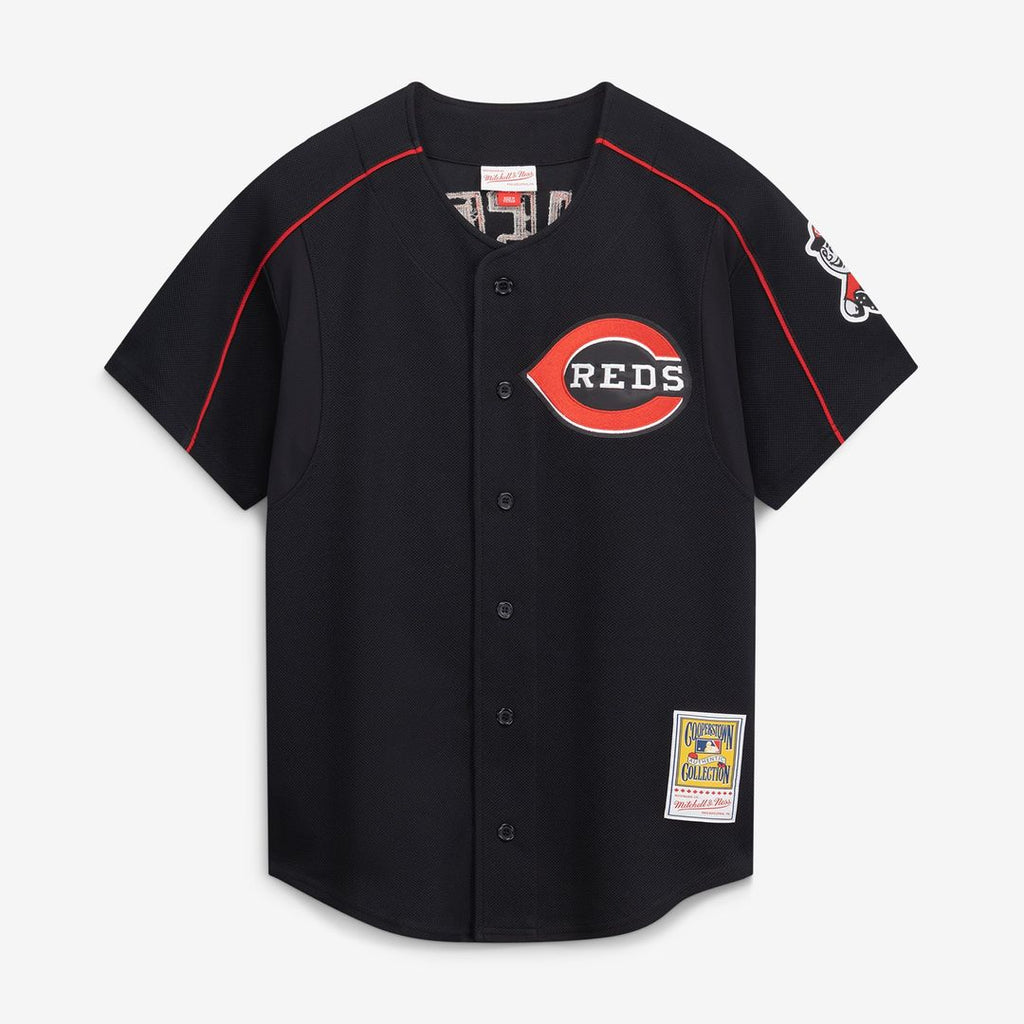 Cincinnati Reds Ken Griffey Jr. Mitchell & Ness Black Cooperstown Collection Authentic Mesh Batting Practice Jersey product