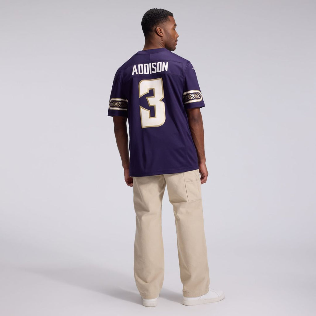 Minnesota Vikings Jordan Addison Nike Purple 2026 Rivalries Collection Stitched Limited Jersey product image 5, provided for