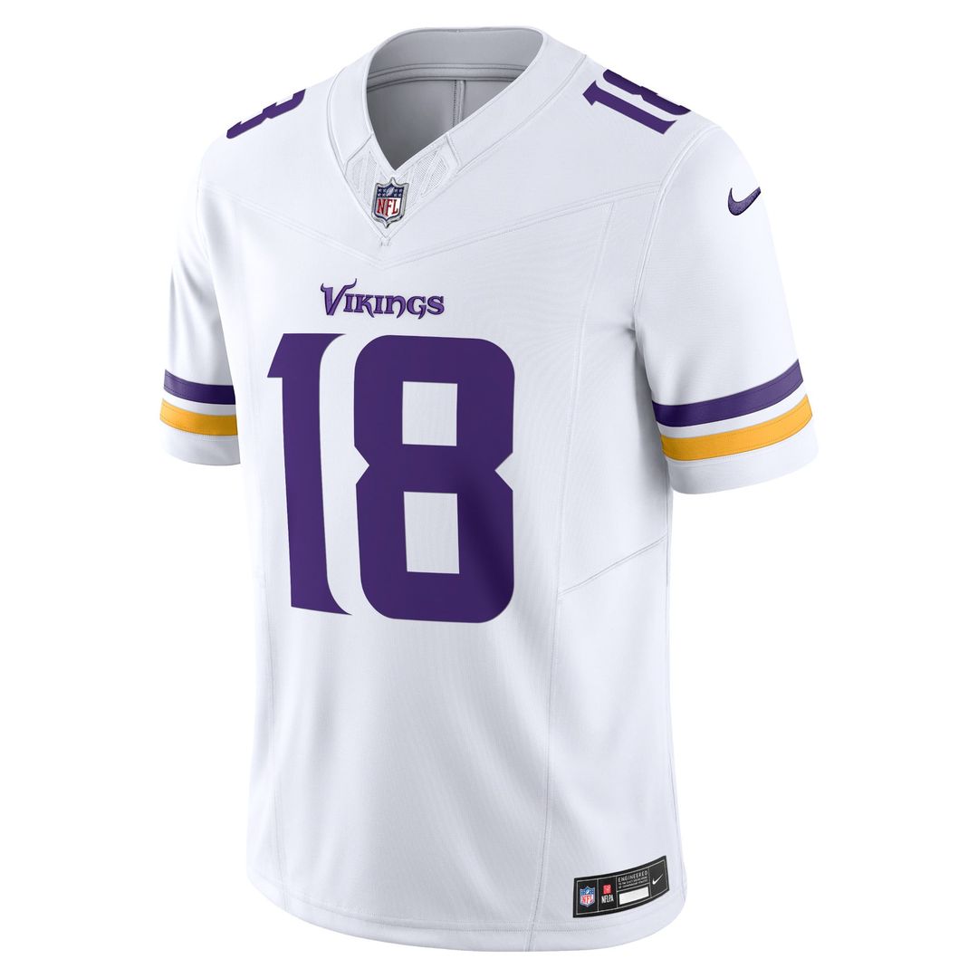 Minnesota Vikings Justin Jefferson Nike Purple Vapor F.U.S.E. Limited Jersey product image 8, provided for visual reference
