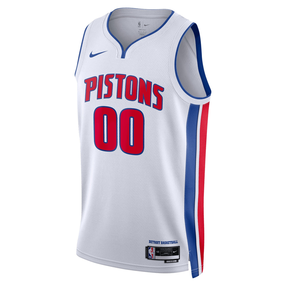 Detroit Pistons Nike Association Swingman Jersey - Custom - Unisex product image 2, provided for visual reference and