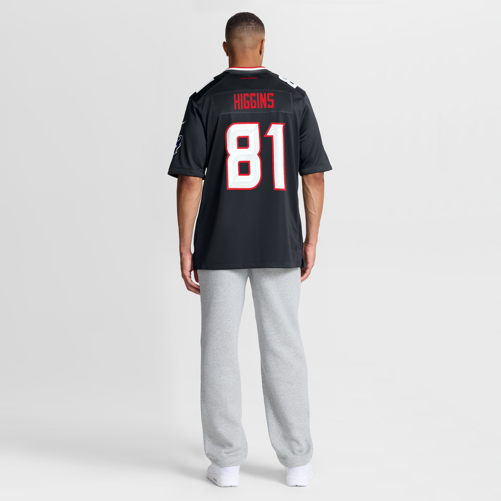 Houston Texans Jayden Higgins Nike Navy Game Jersey product image 8, provided for visual reference and product detail review
