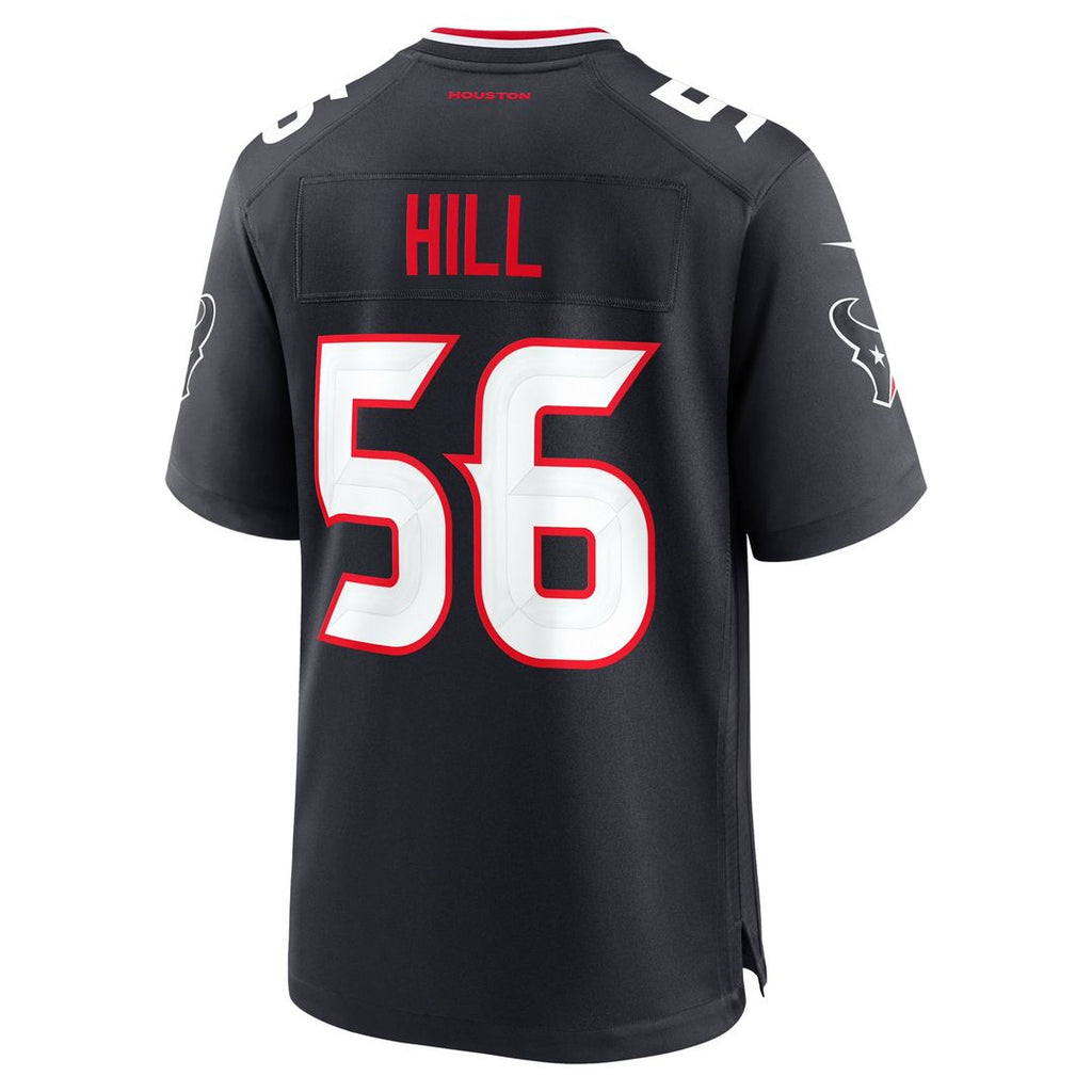 Houston Texans Jamal Hill Nike Navy Team Game Jersey product image 3, provided for visual reference and product detail review