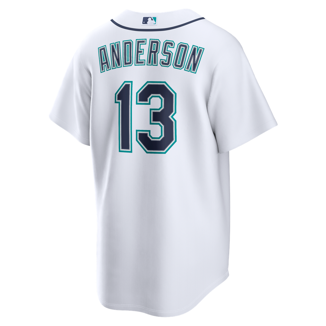 Seattle Mariners Kade Anderson Nike White Home Replica Jersey product image 4, provided for visual reference and product
