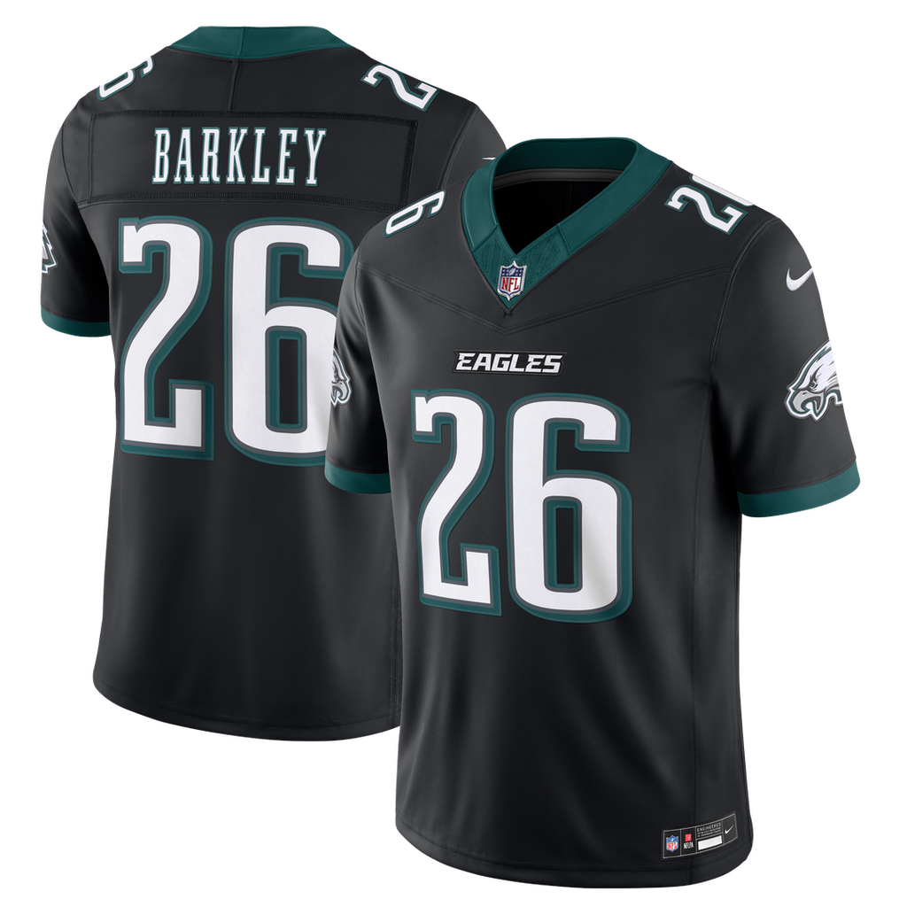 Philadelphia Eagles Saquon Barkley Nike Black Alternate Vapor F.U.S.E. Stitched Limited Jersey product image 4, provided for