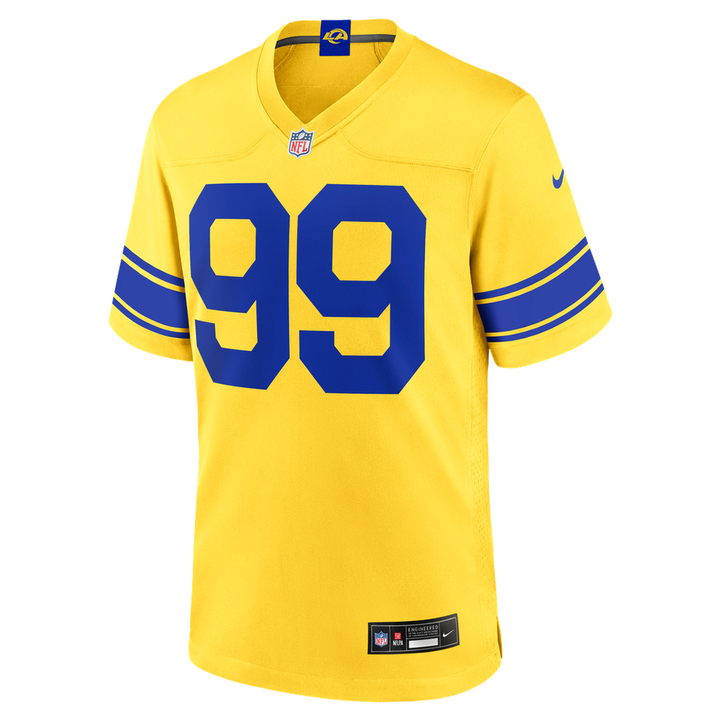 Los Angeles Rams Aaron Donald Nike White Game Jersey product image 11, provided for visual reference and product detail